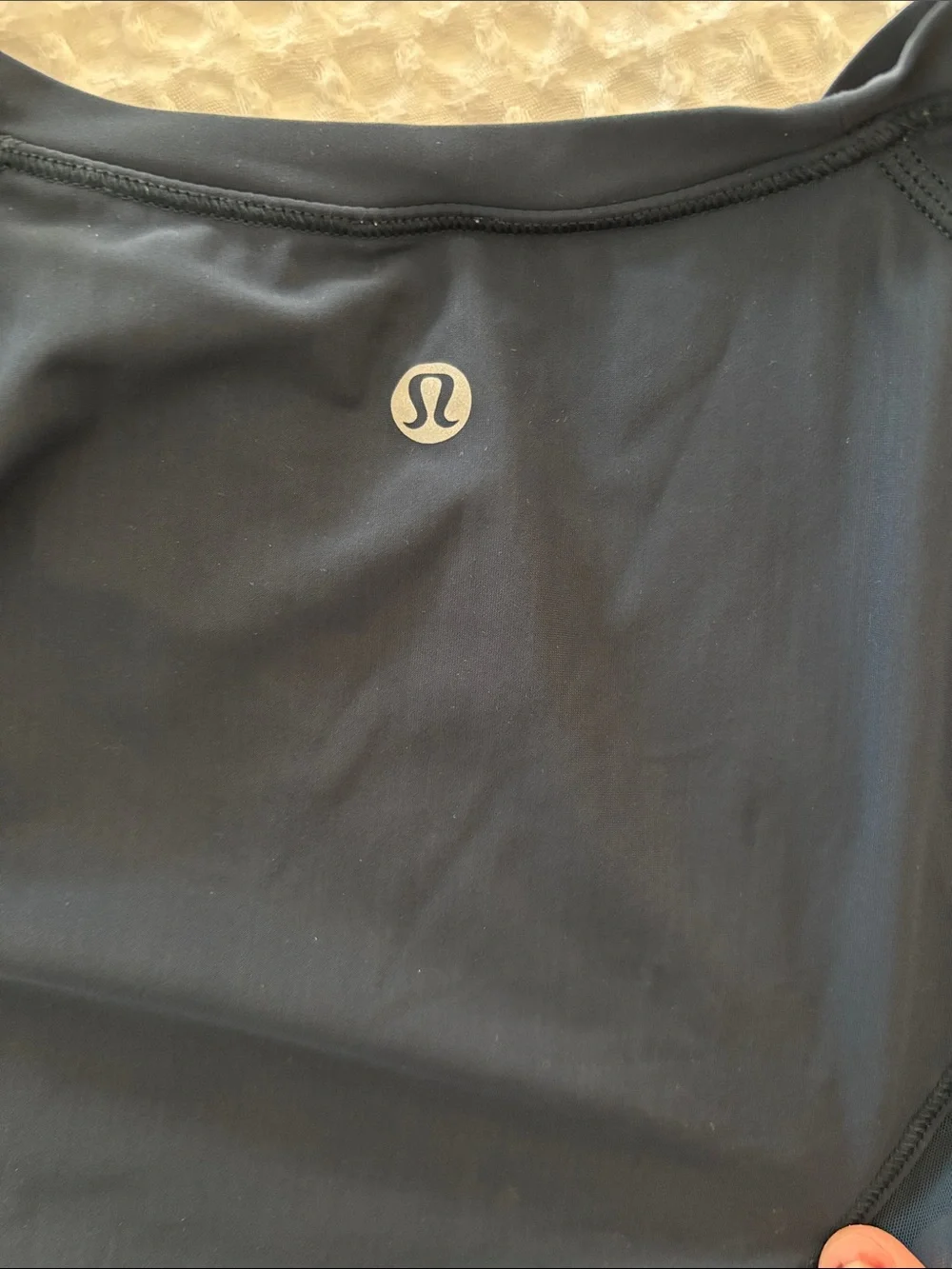 Lululemon navy open back top
